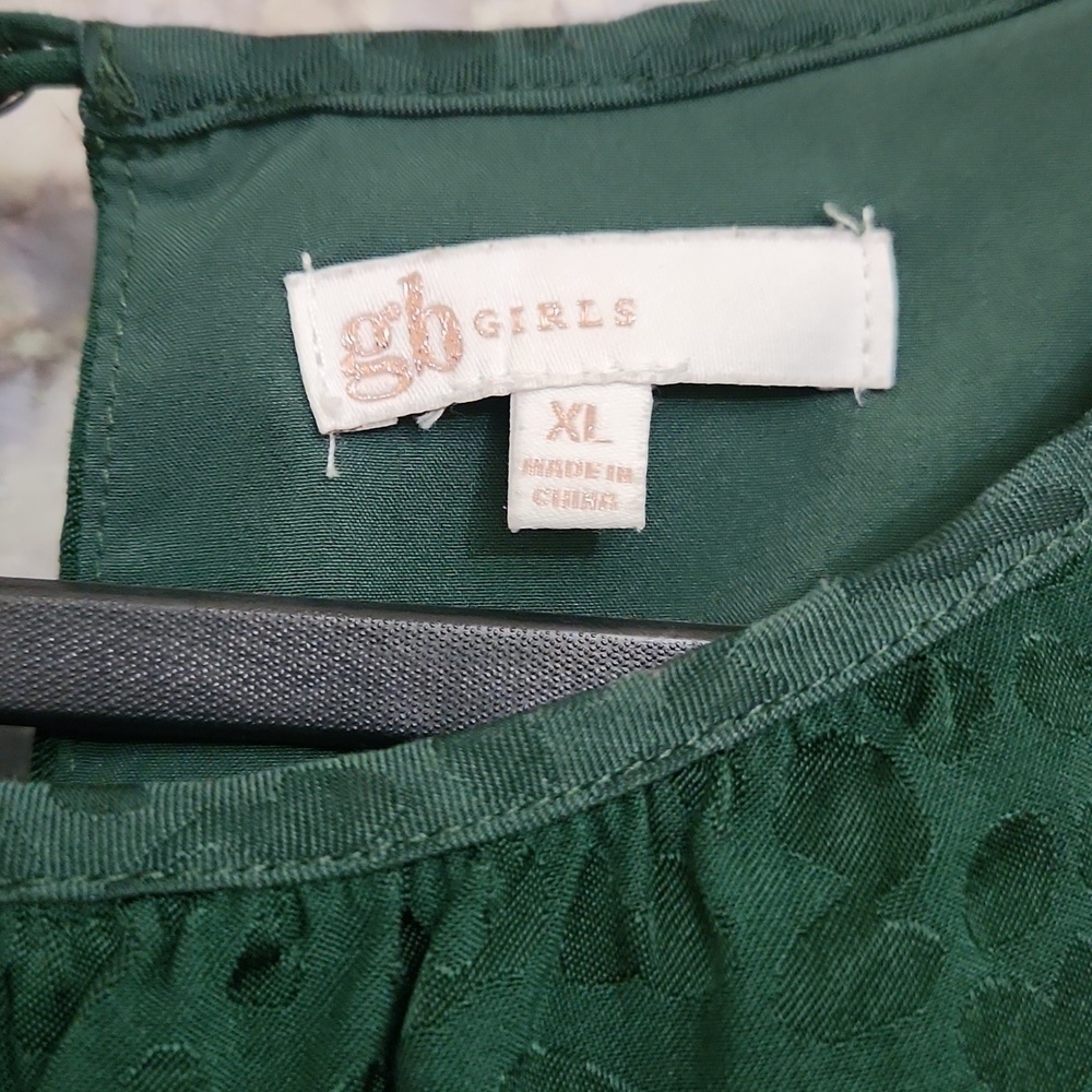Leopard print Green Girls Dress Party Wedding Christmas Xl - Picture 5 of 12